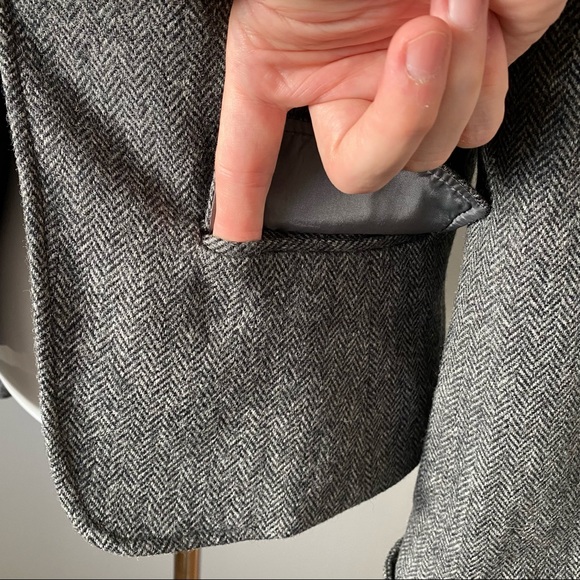 J Crew Wool Herringbone Blazer Jacket Fall - Picture 4 of 9